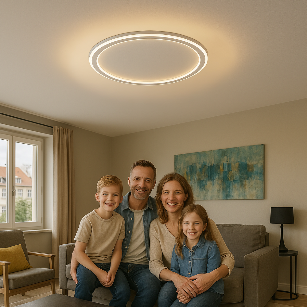 LED Rund Deckenleuchte Skandinavisch | Dimmbar Warmweiß