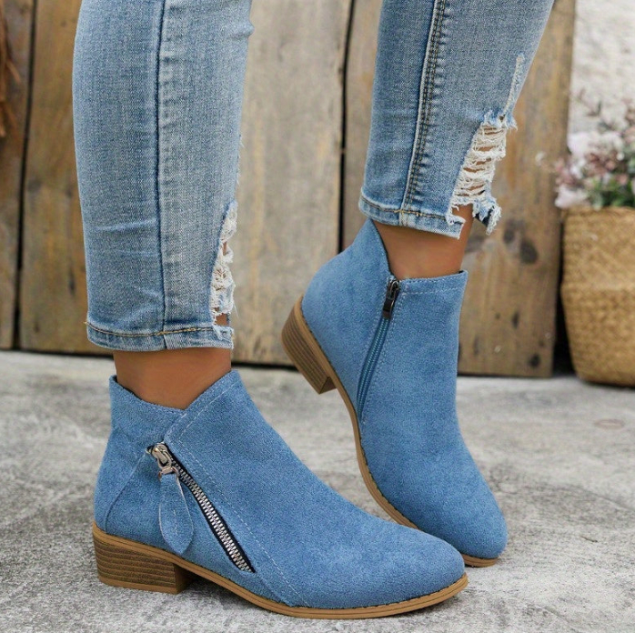 Stiefeletten - Klassisches Ankle Boots Modell mit Reißverschluss