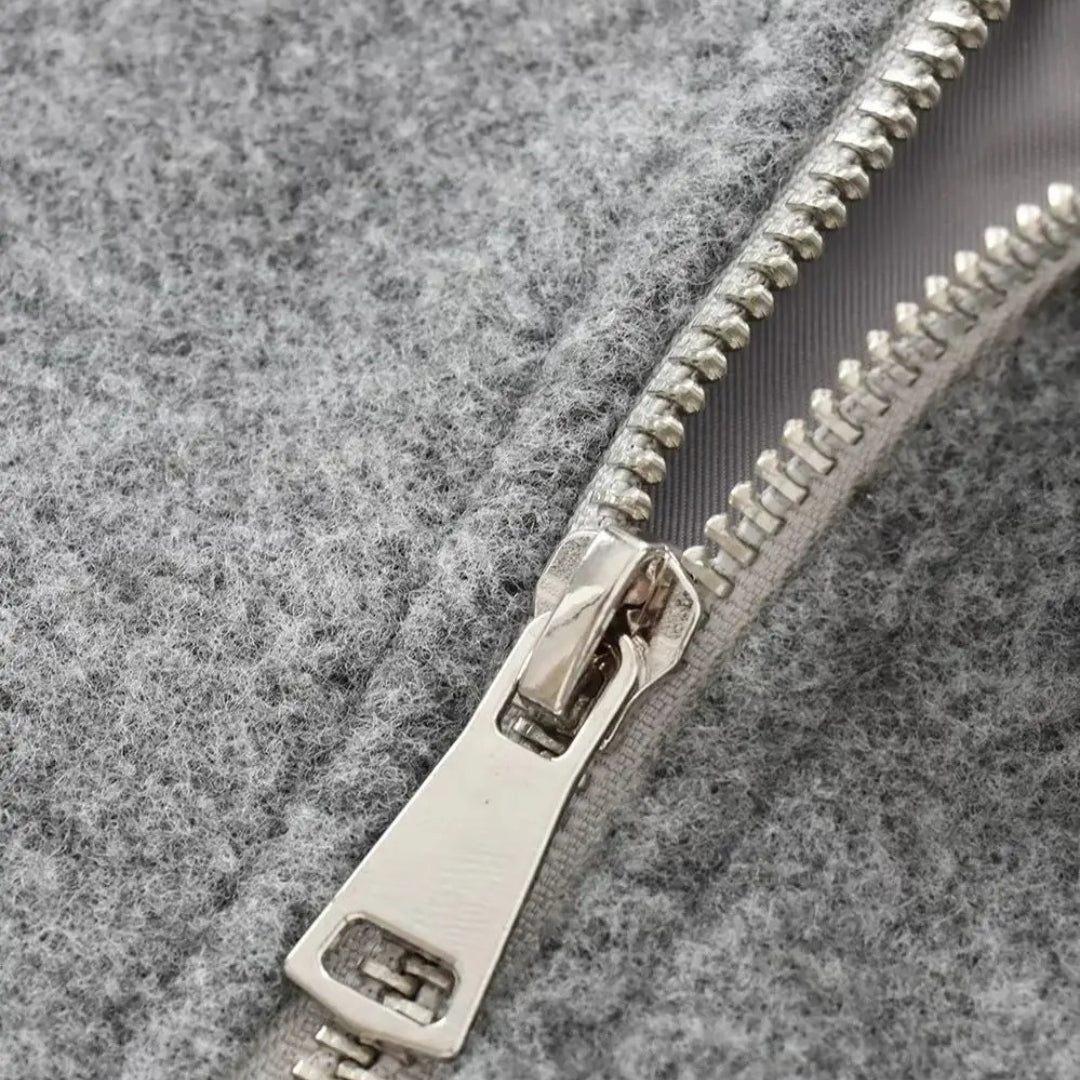 Bomberjacke Kurz | Voluminöse Ärmel mit Reißverschluss