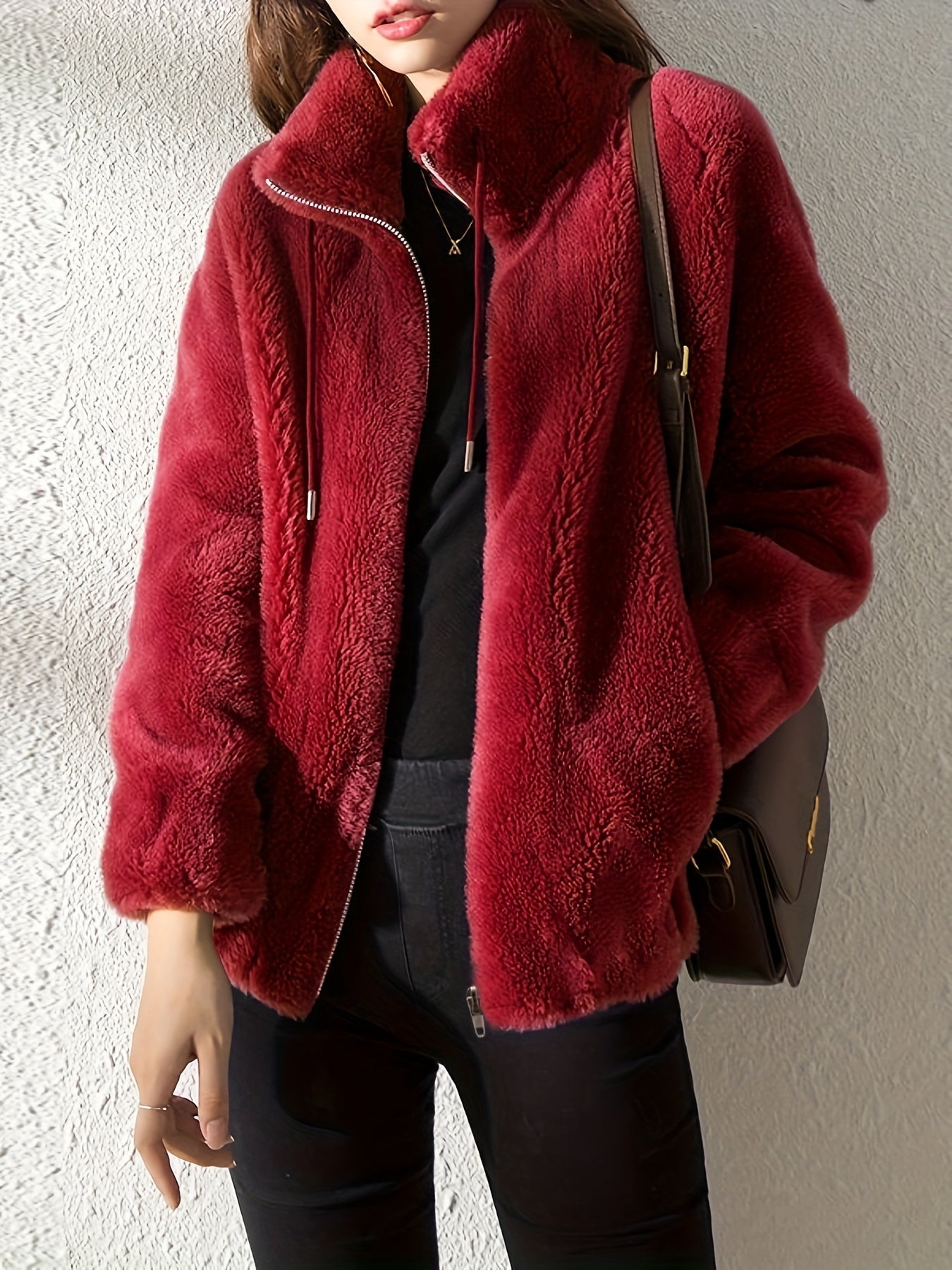 Winterjacke - Lockerer Schnitt mit Reißverschluss