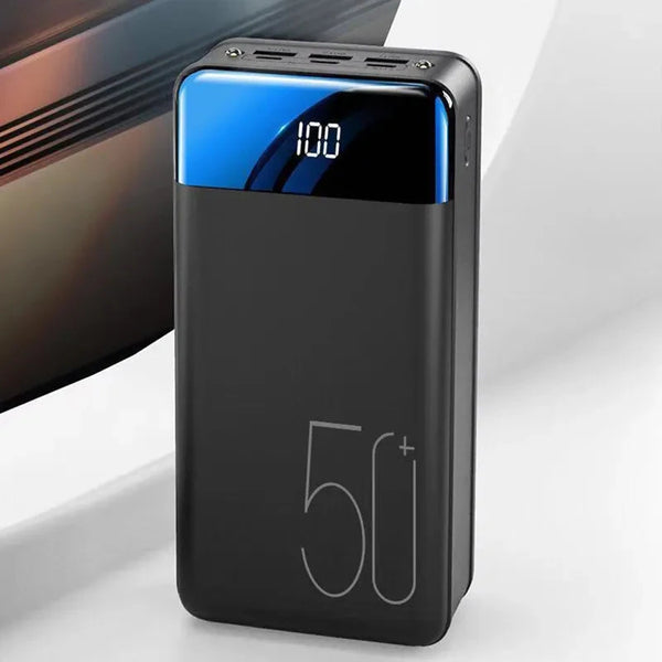 50000mAh Große Kapazität Power Bank Mobiltelefon Super Schnellladegerät Powerbank USB-C Anschlüsse | Externer Akku für unterwegs