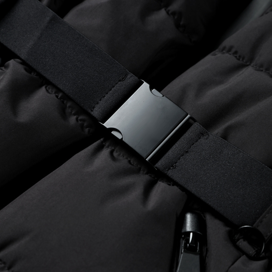 Skijacke Winterjacke | Pufferjacke Taillierter Schnitt mit Gürtel