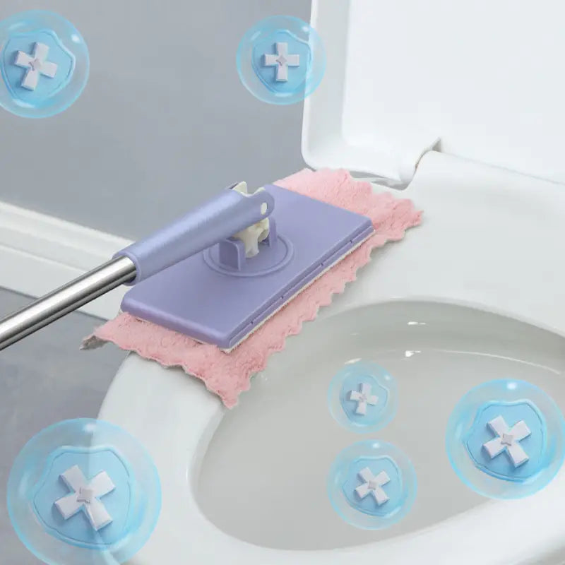 Praktischer Wischmopp Mit 360 Grad Drehkopf | Flachmopp Mit Auswringsystem