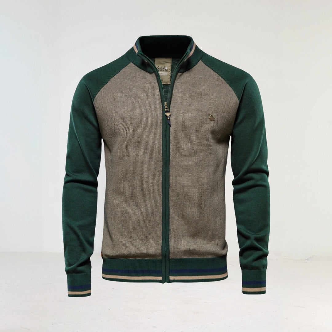 Sportjacke Herren - Mit Stehkragen und Reißverschluss
