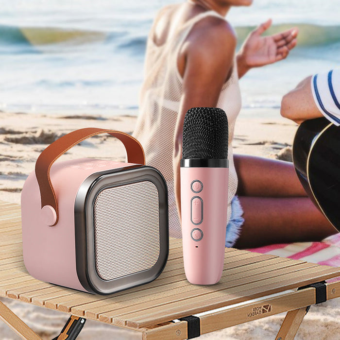 Karaoke Anlage Mit Kabellosen Mikrofonen | Tragbares Mini System