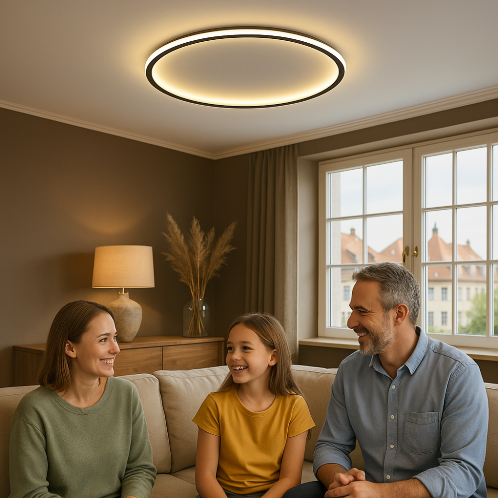 LED Rund Deckenleuchte Skandinavisch | Dimmbar Warmweiß