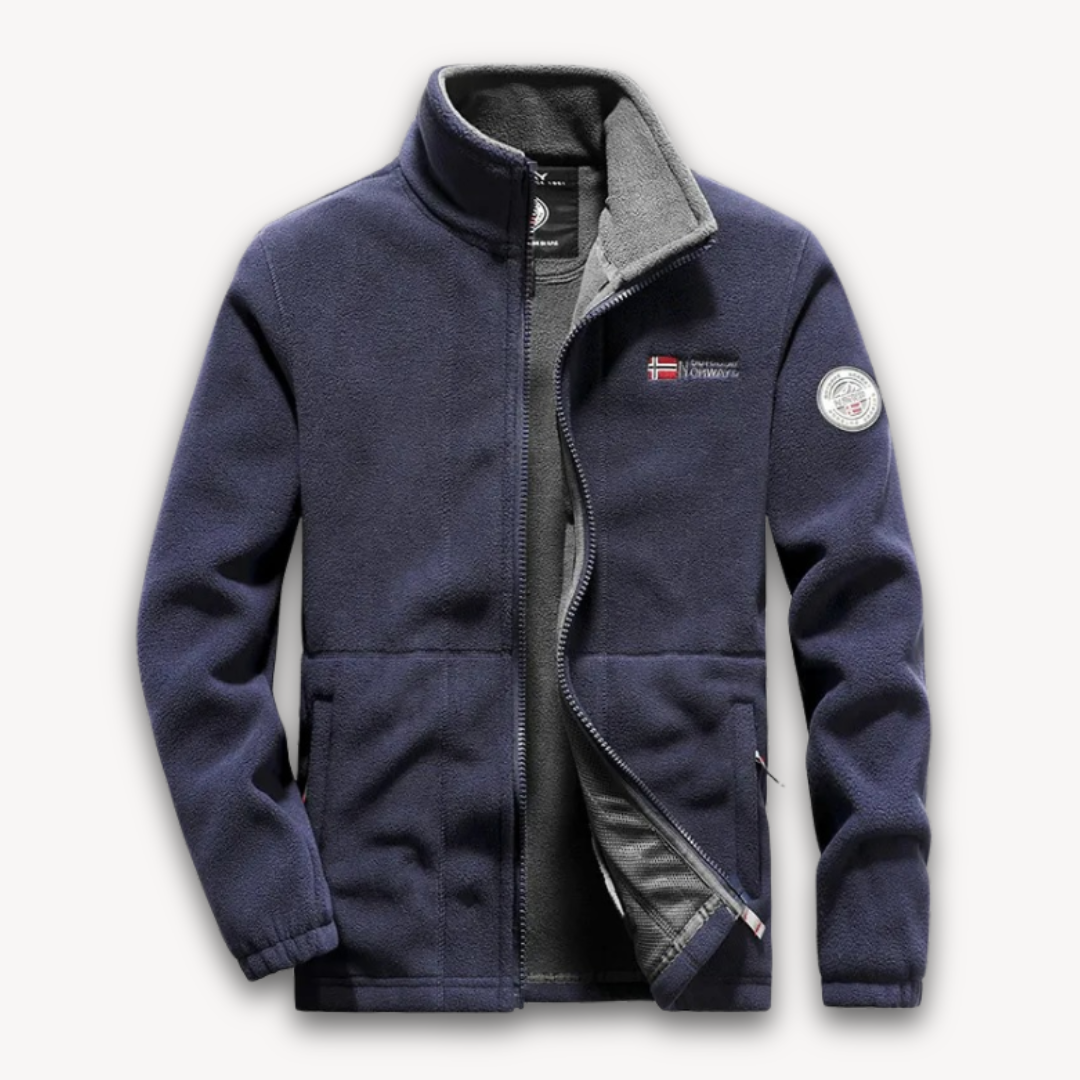 Fleecejacke mit Reißverschluss - Klassischer Outdoorstil