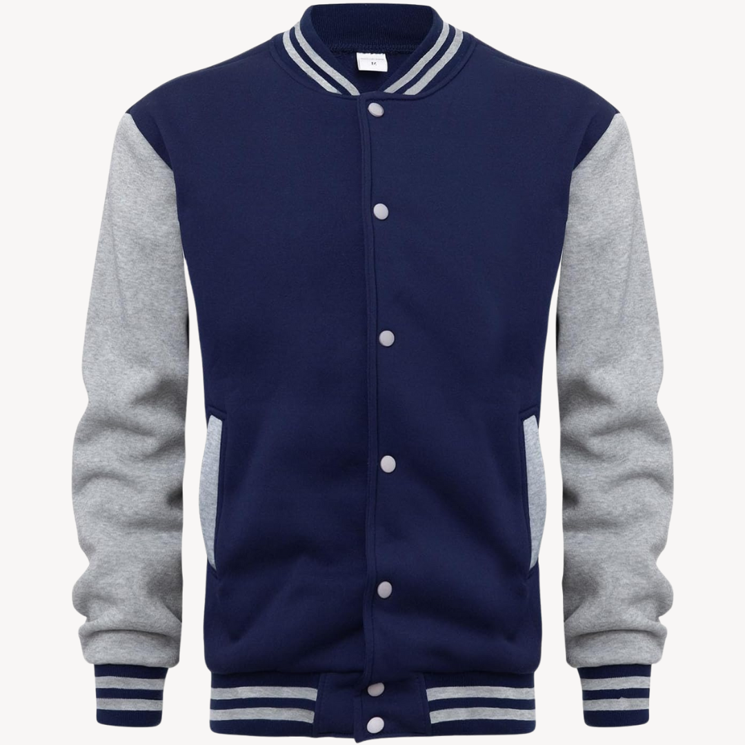 Bomberjacke mit Druckknöpfen - Klassischer Freizeitstil