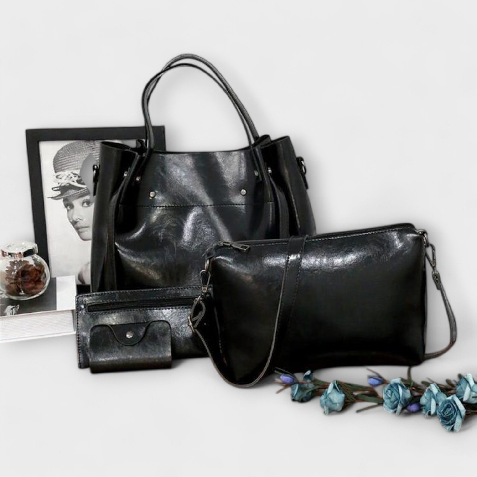 Taschen Set - Handtasche Umhängetasche Und Geldbörse