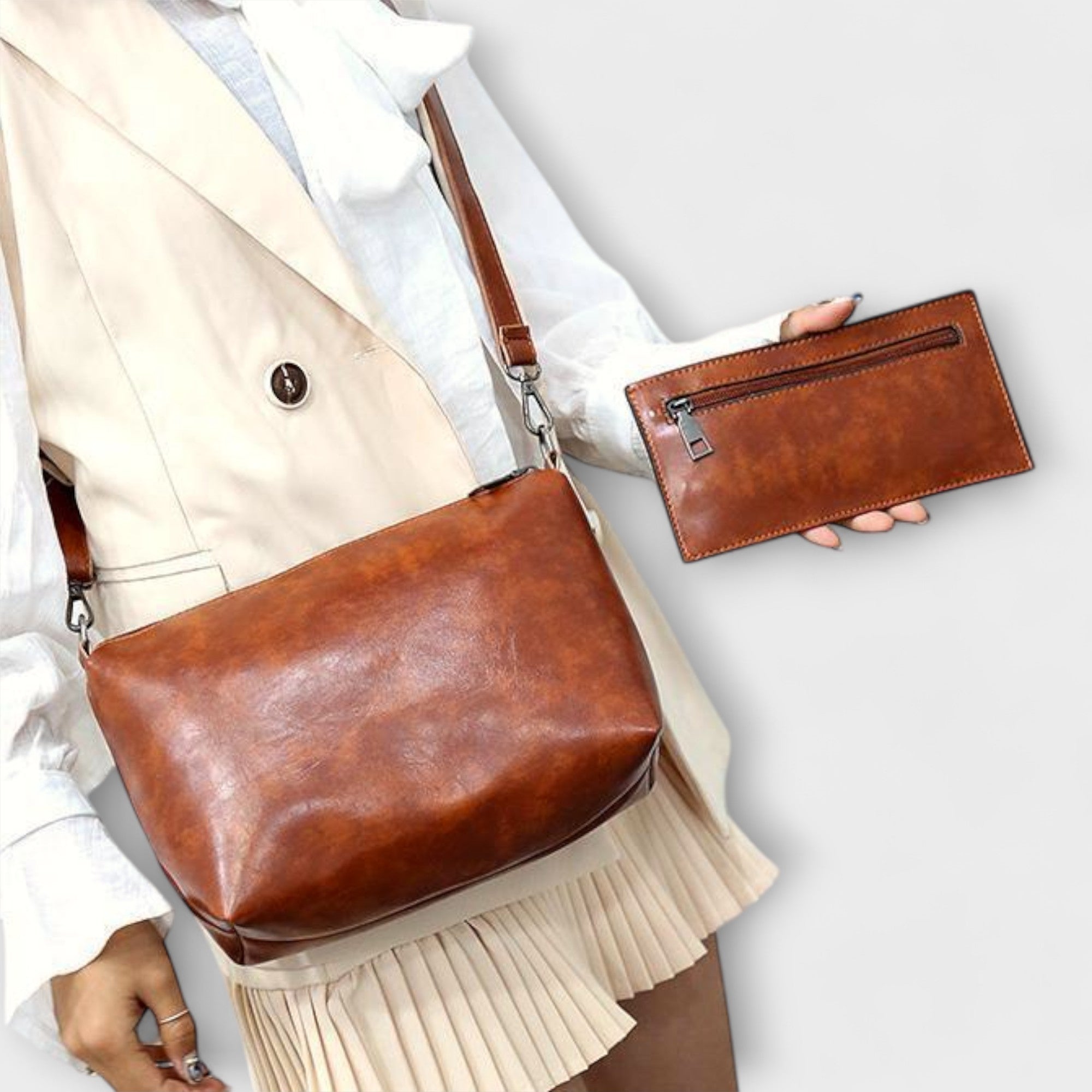 Taschen Set - Handtasche Umhängetasche Und Geldbörse