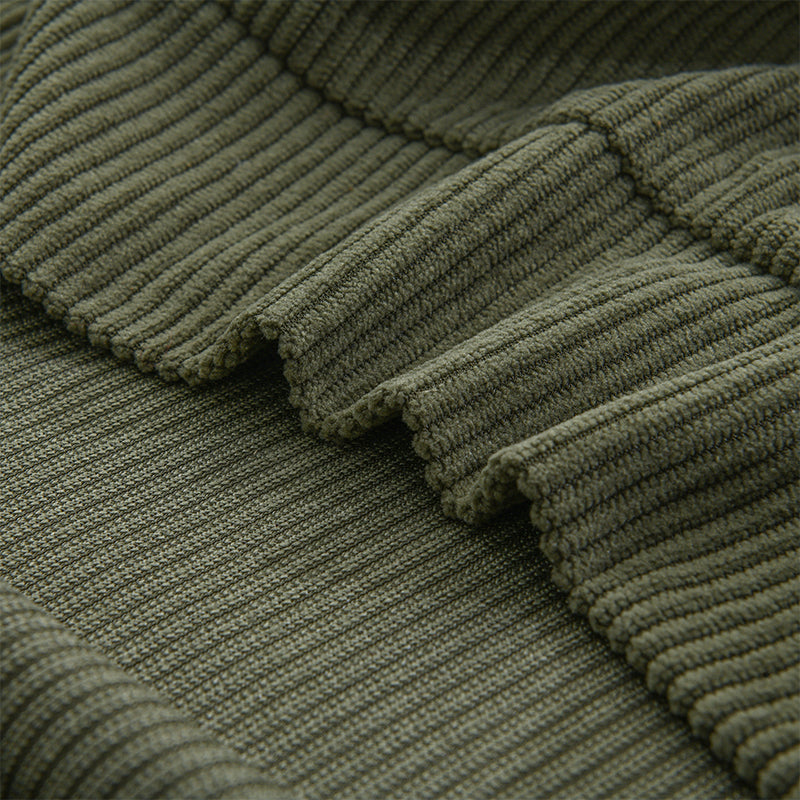 Strickpullover Knopfleiste | Gerippte Struktur Und Kragen