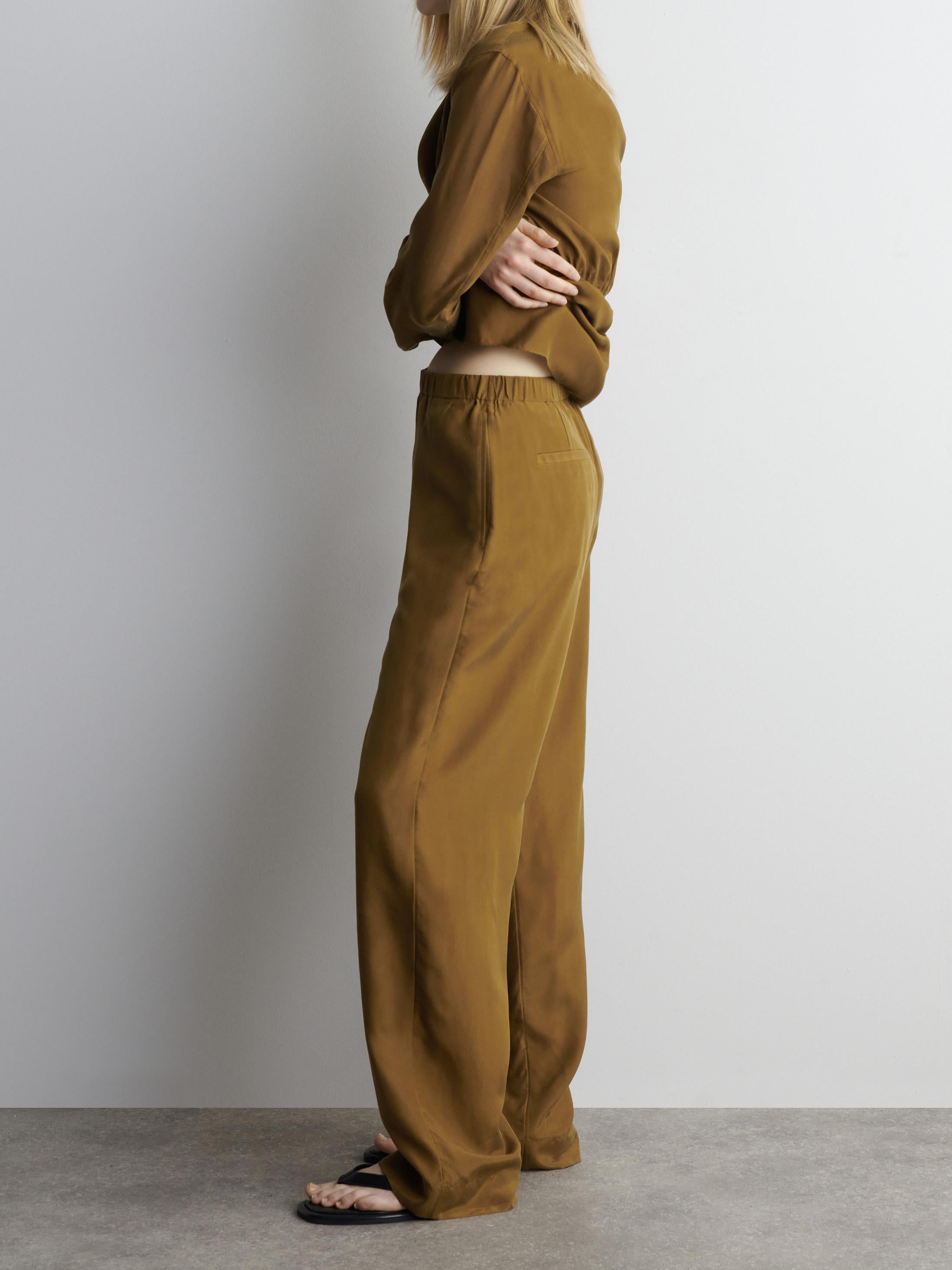 Zweiteiler Set | Wickelbluse Mit Weiter Hose