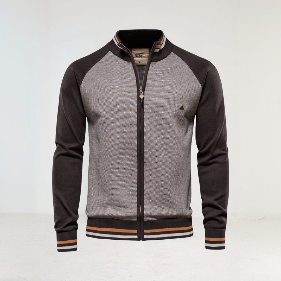 Sportjacke Herren - Mit Stehkragen und Reißverschluss