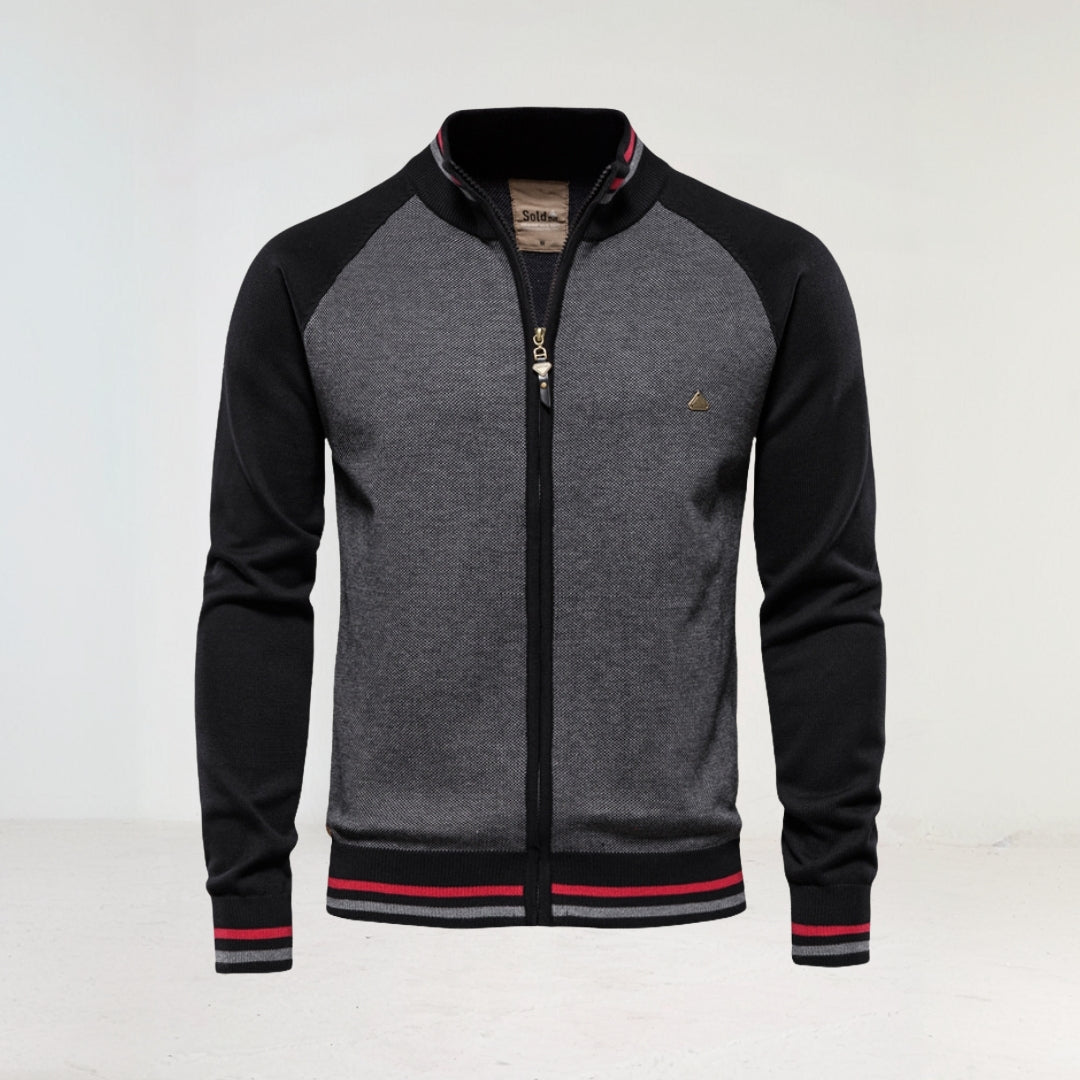 Sportjacke Herren - Mit Stehkragen und Reißverschluss