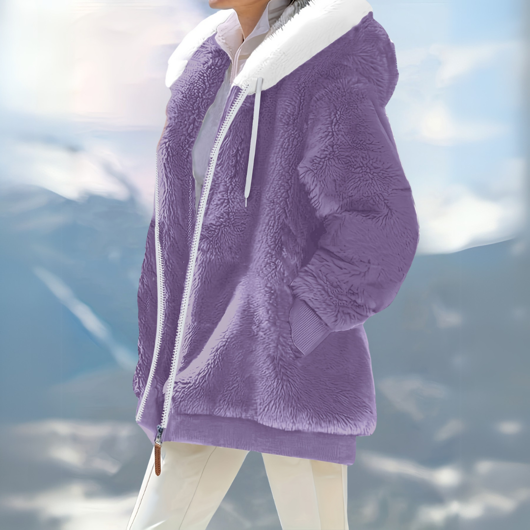 Winterjacke mit Kapuze | Lockerer Schnitt