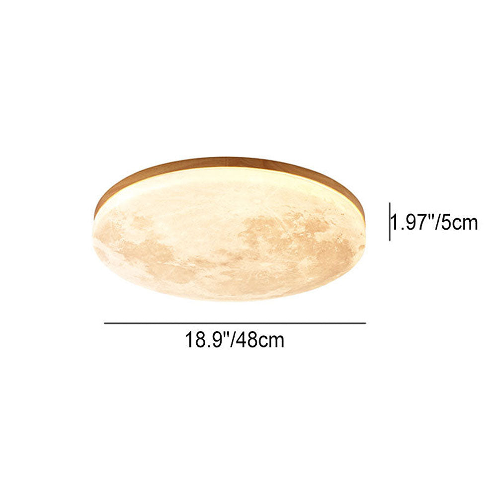 Mond Deckenlampe LED | 3D Effekt Mit Dimmbarer Beleuchtung