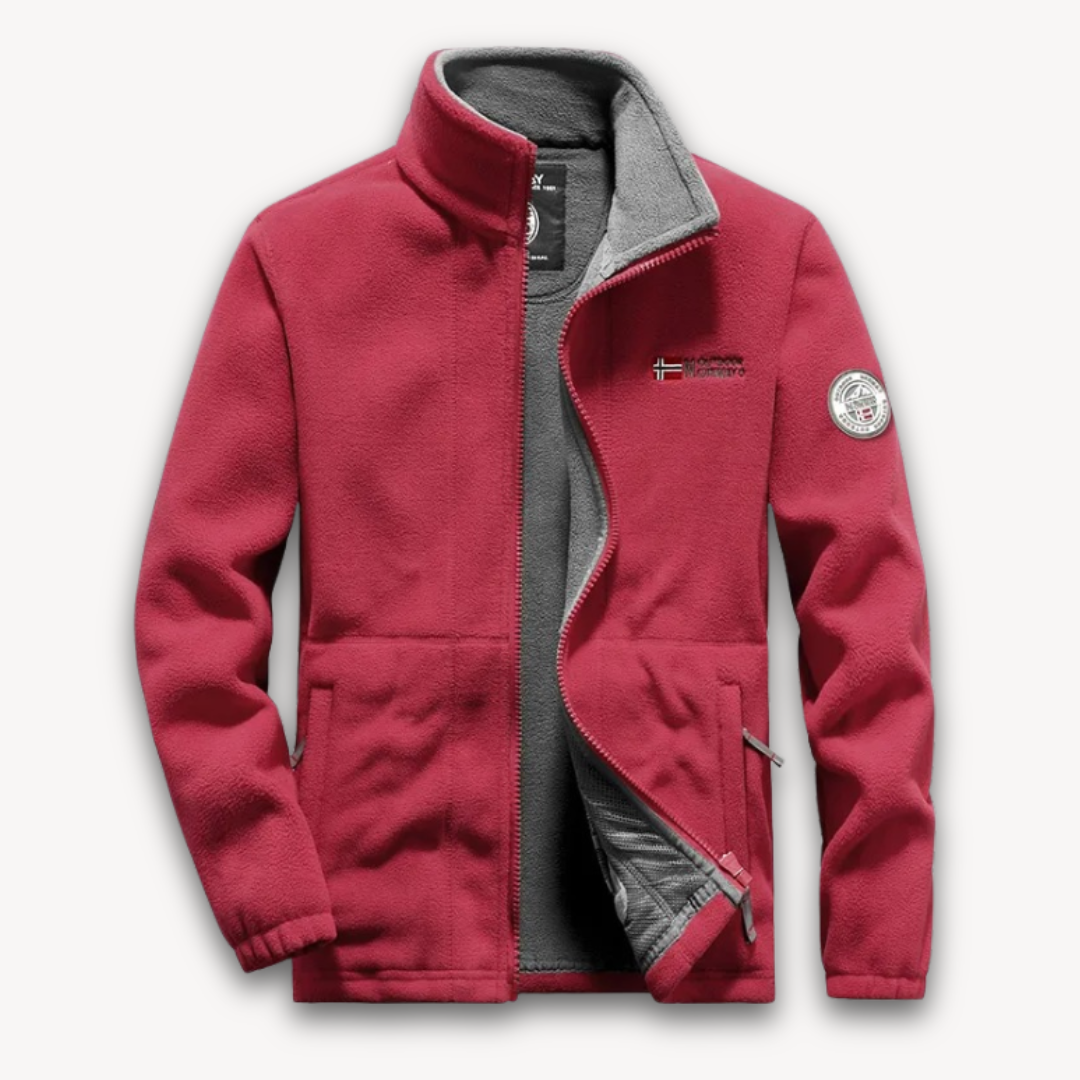 Fleecejacke mit Reißverschluss - Klassischer Outdoorstil