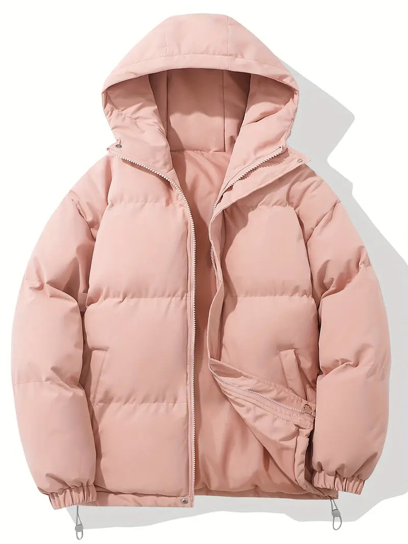 Winterjacke mit Kapuze - Gepolstert und Gesteppt