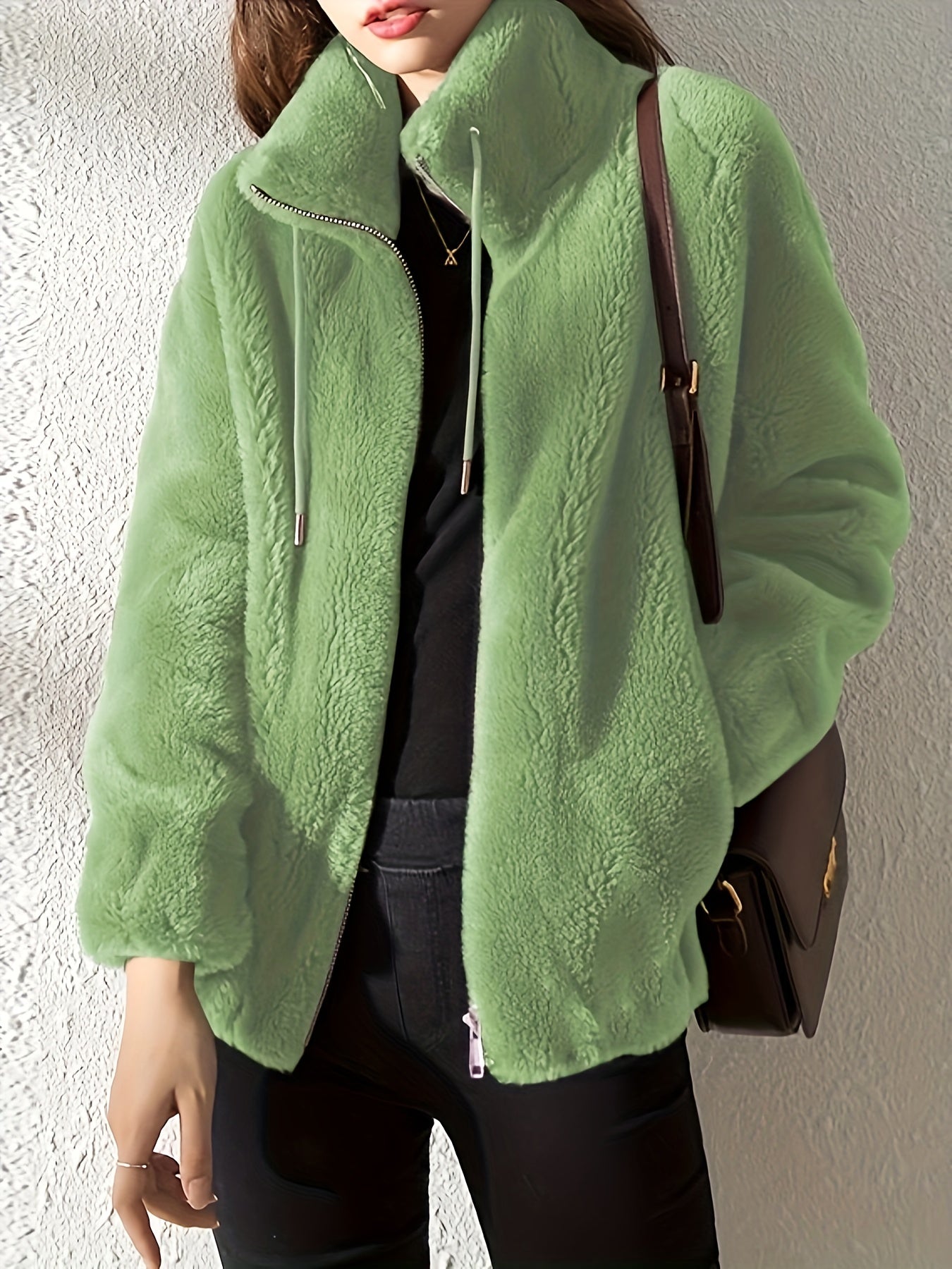 Winterjacke - Lockerer Schnitt mit Reißverschluss