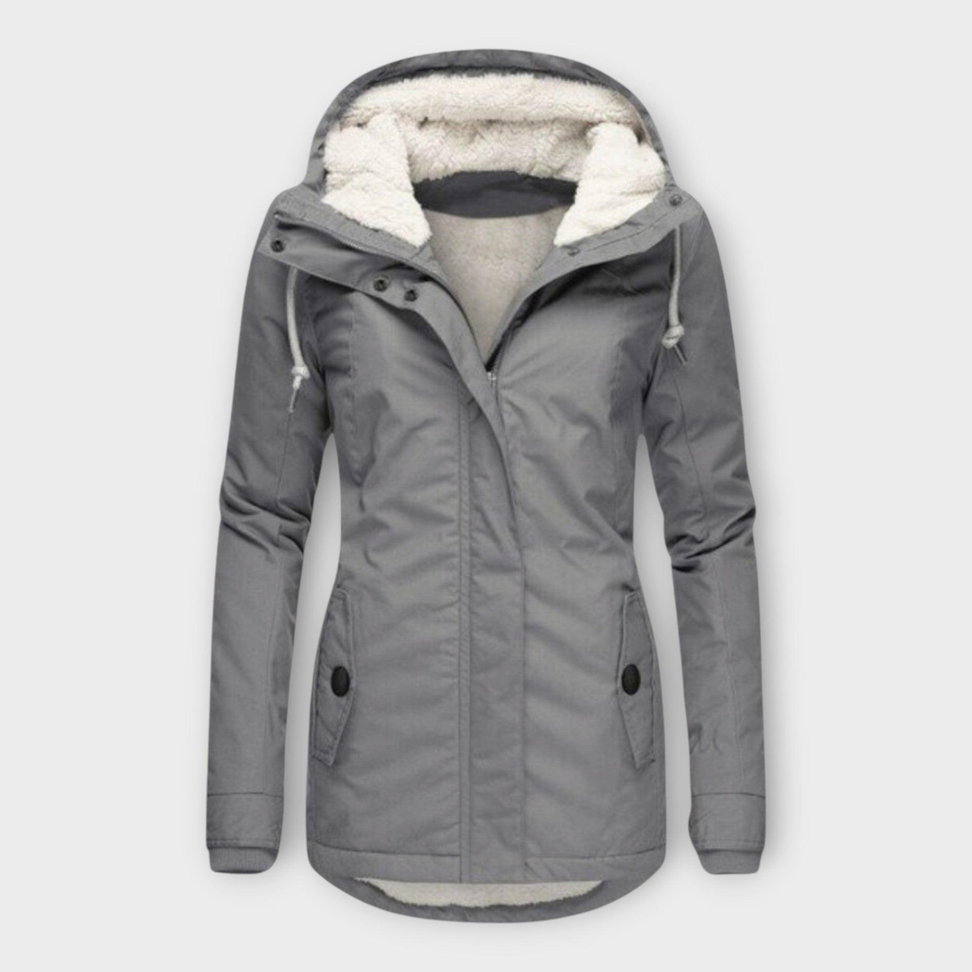 Winterjacke Mit Kapuze | Figurbetonter Schnitt