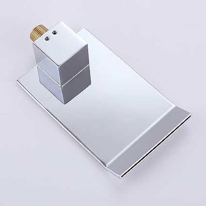 Eleganter Wasserhahn mit Kaskadenauslauf | Einhebelmischer für das Badezimmer