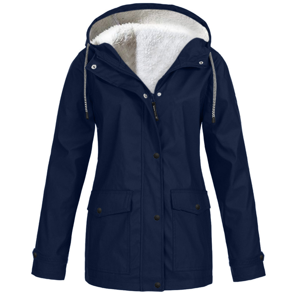 Winterjacke Mit Kapuze | Gefütterter Schnitt Mit Taschen