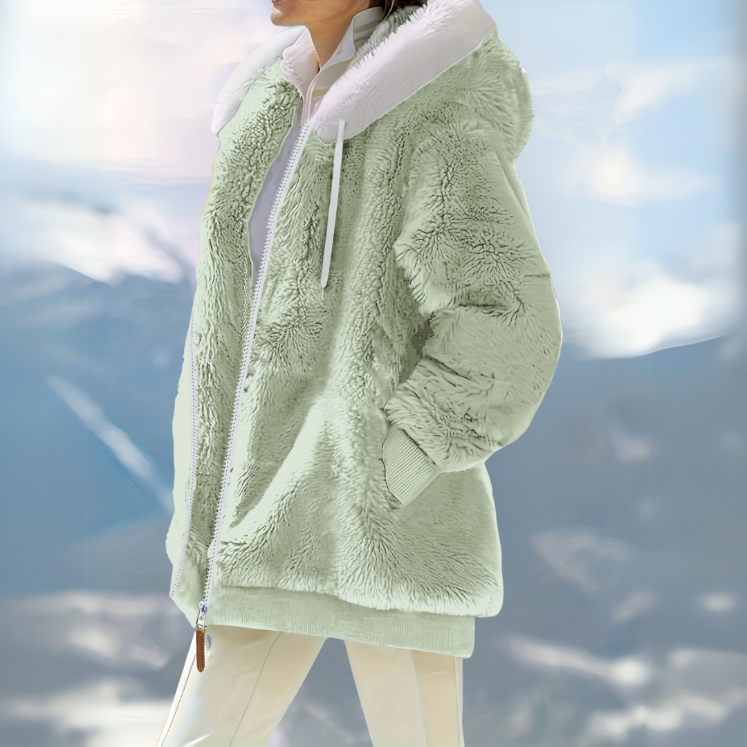 Winterjacke mit Kapuze | Lockerer Schnitt