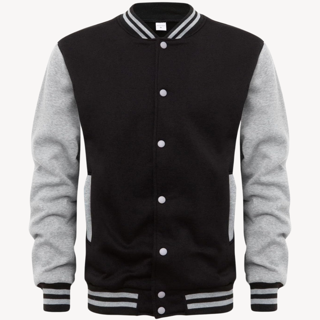 Bomberjacke mit Druckknöpfen - Klassischer Freizeitstil