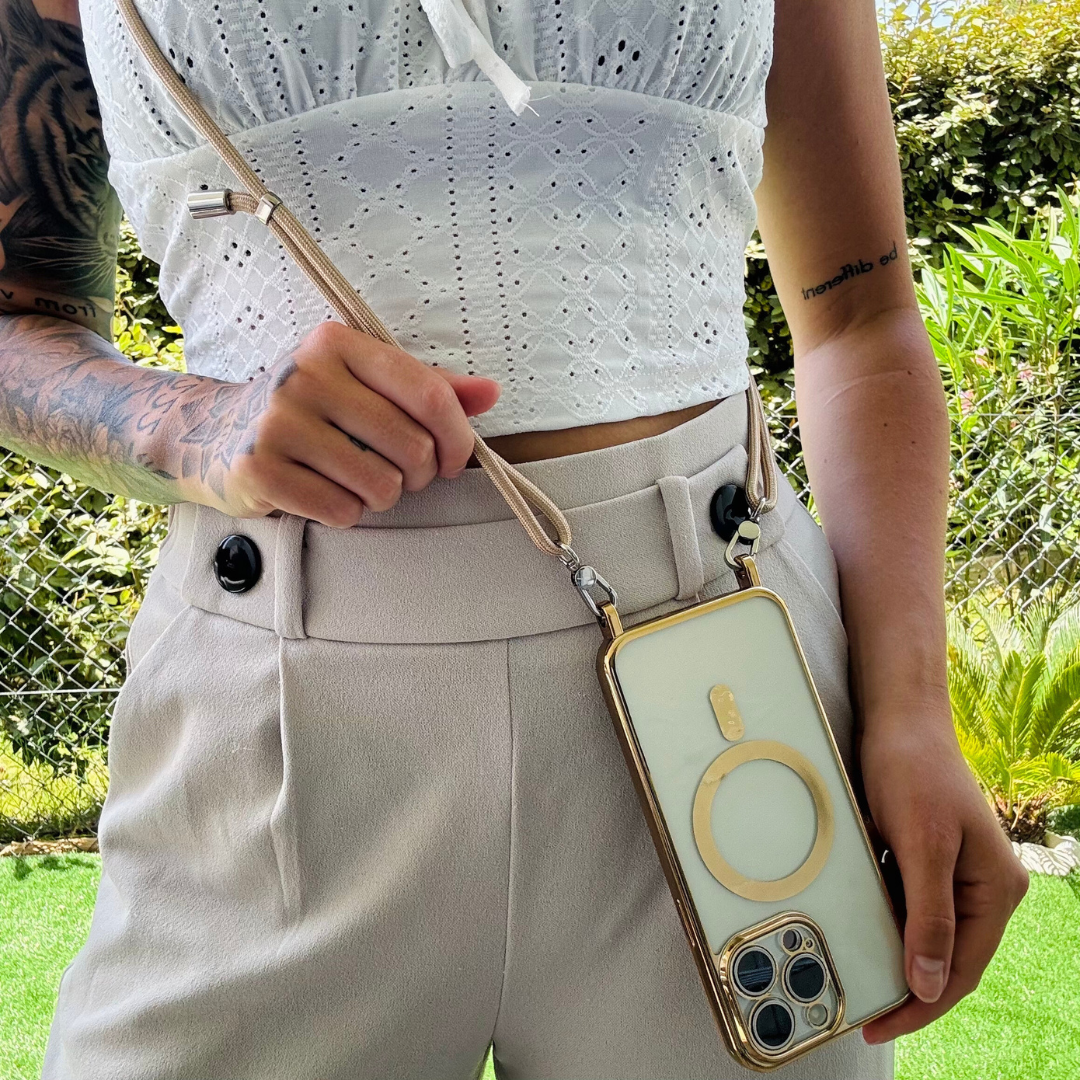 IPhone MagSafe Umhängehülle | Tragegurt Freihändige Nutzung Stoßschutz