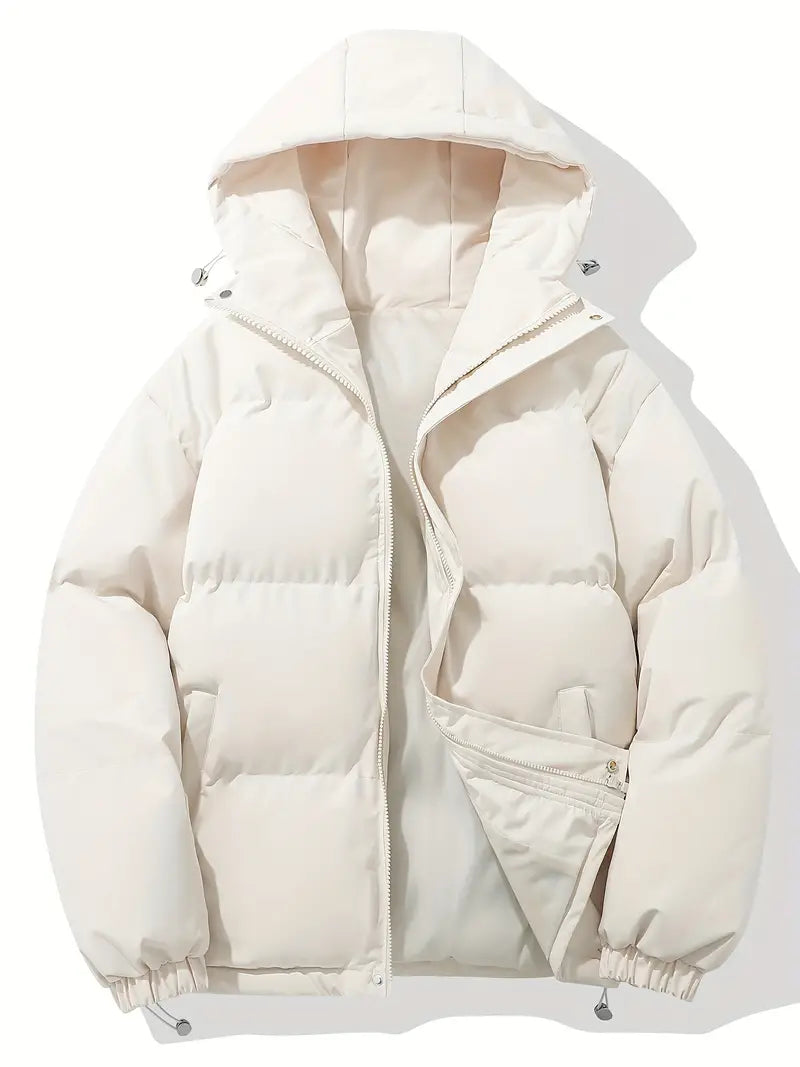 Winterjacke mit Kapuze - Gepolstert und Gesteppt