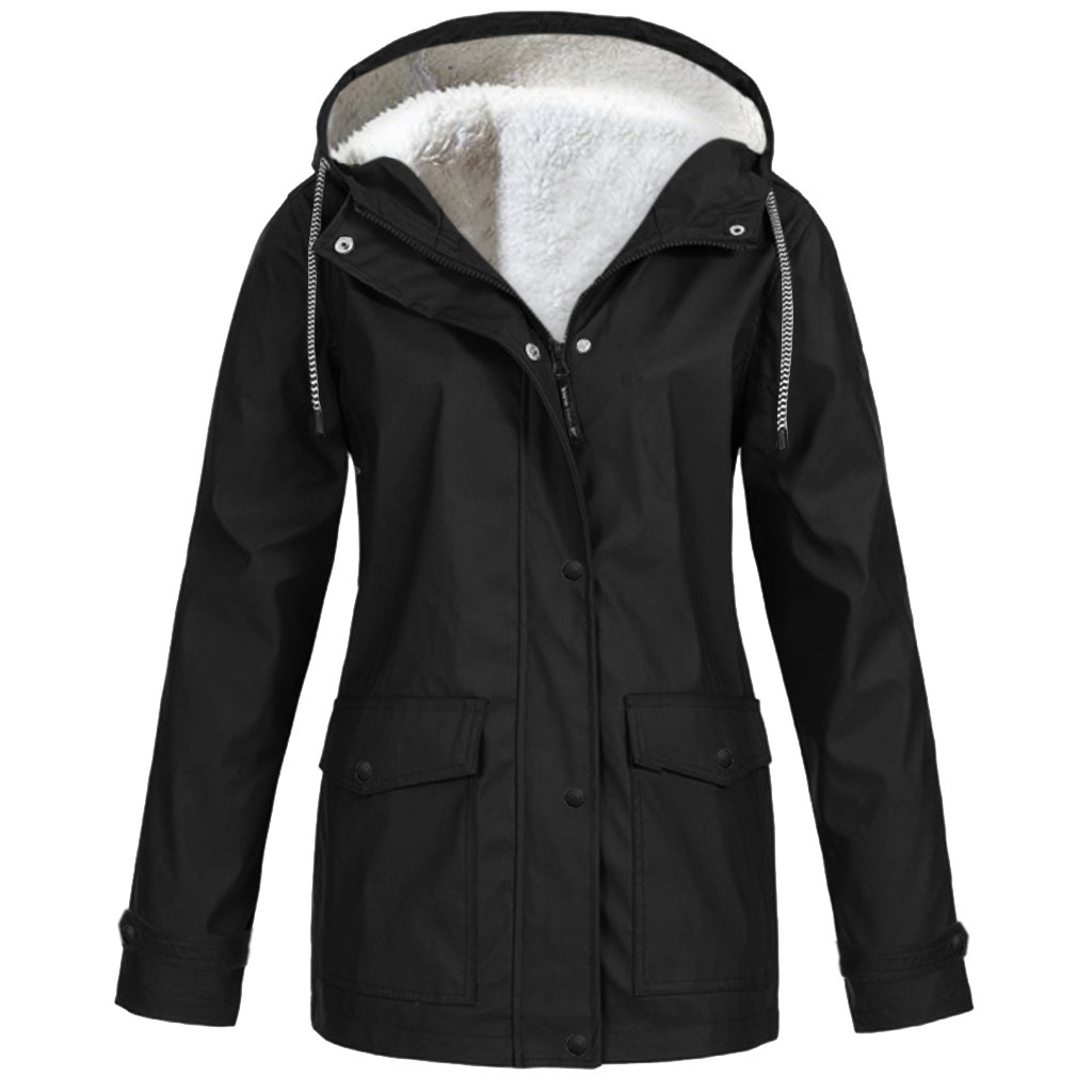 Winterjacke Mit Kapuze | Gefütterter Schnitt Mit Taschen