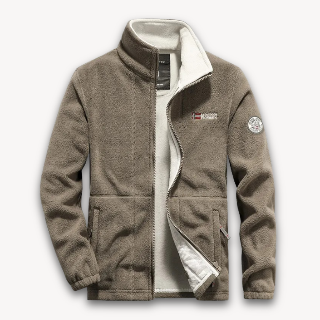 Fleecejacke mit Reißverschluss - Klassischer Outdoorstil