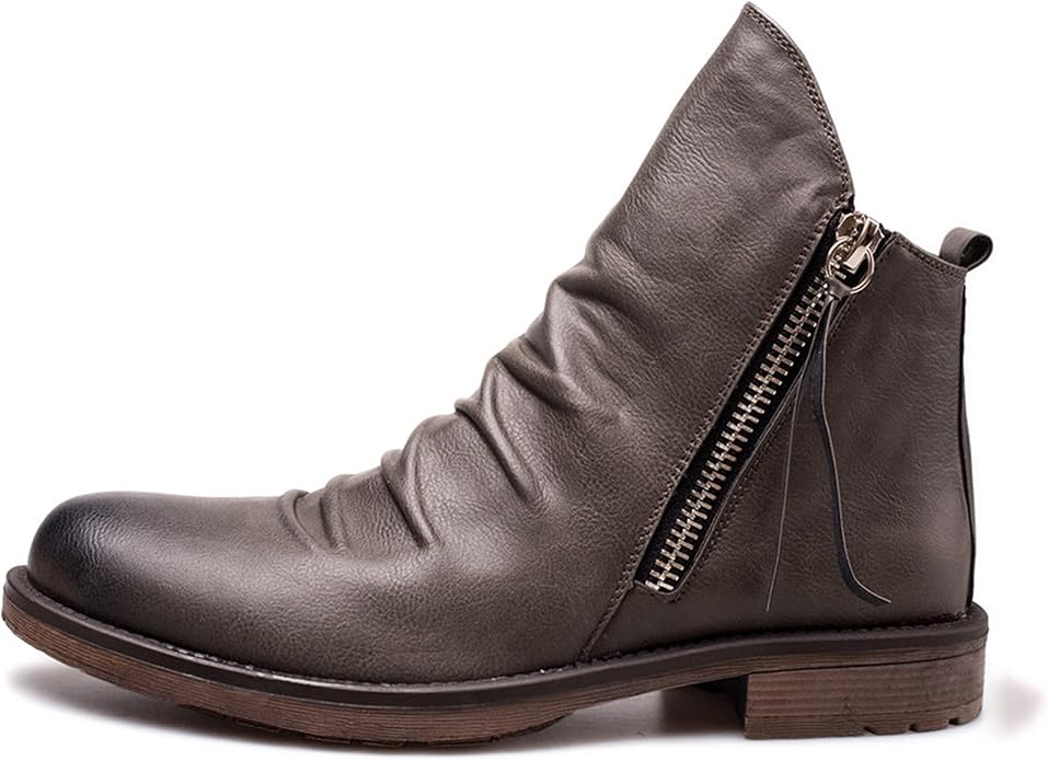 Freizeit Stiefeletten mit Reißverschluss - Knöchelhoch und Klassisch