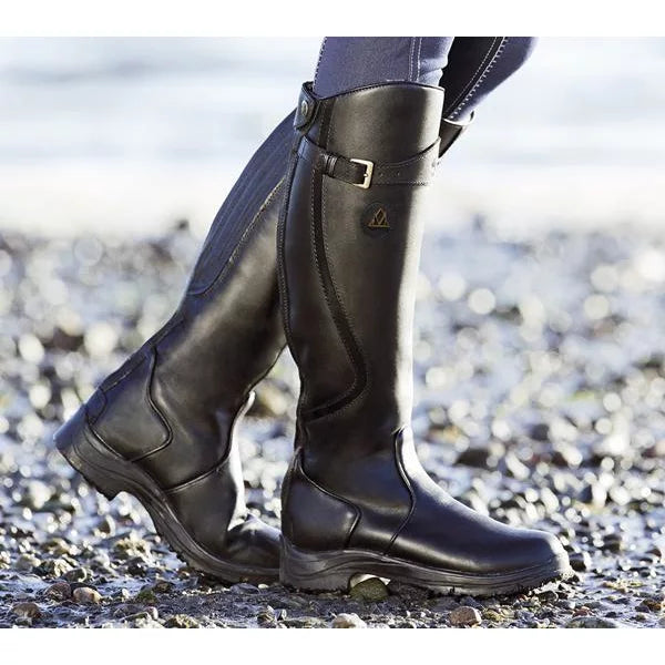 Kniehohe Reitstiefel - Klassischer Look mit Profilsohle