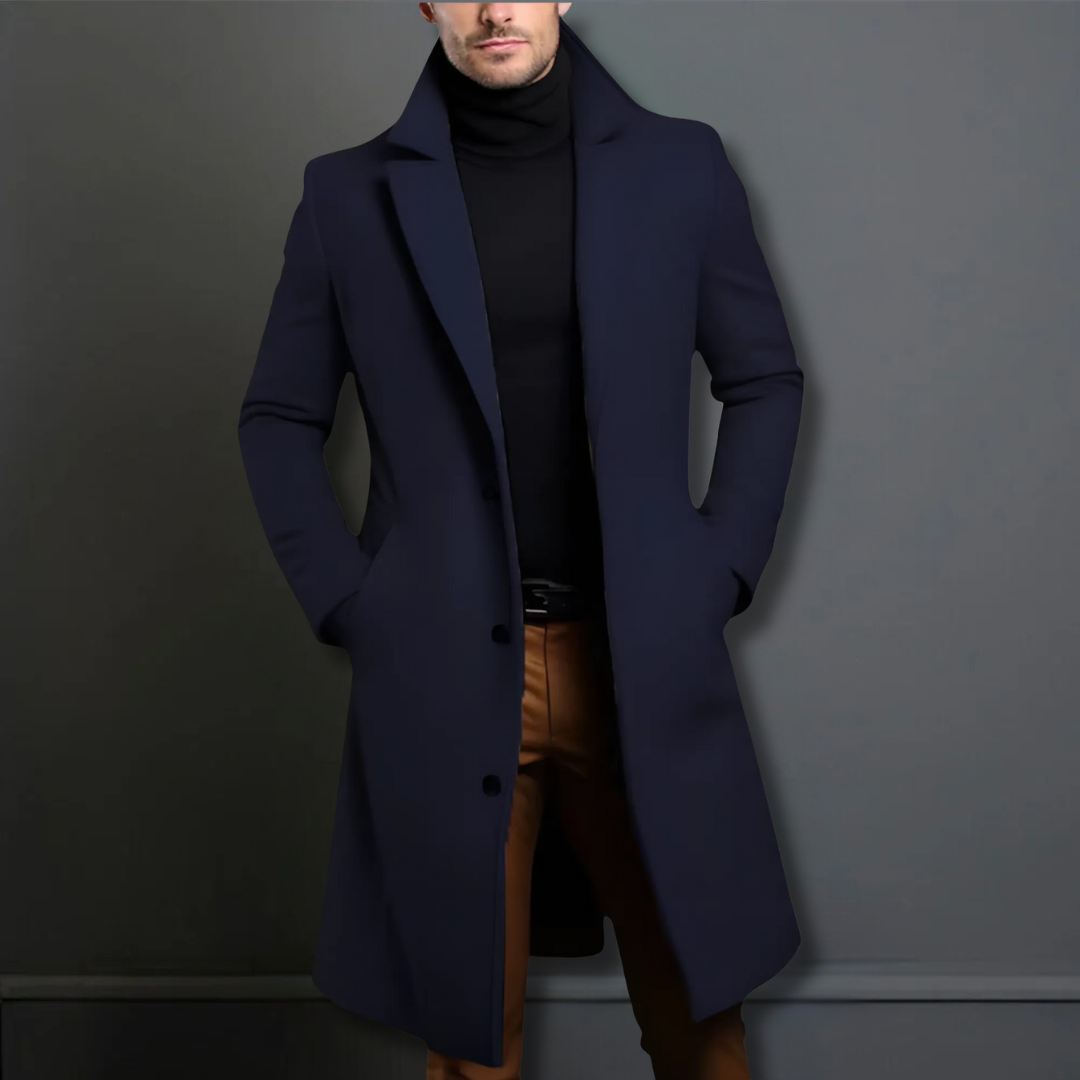 Winter Trenchcoat - Langer Schnitt mit Reverskragen