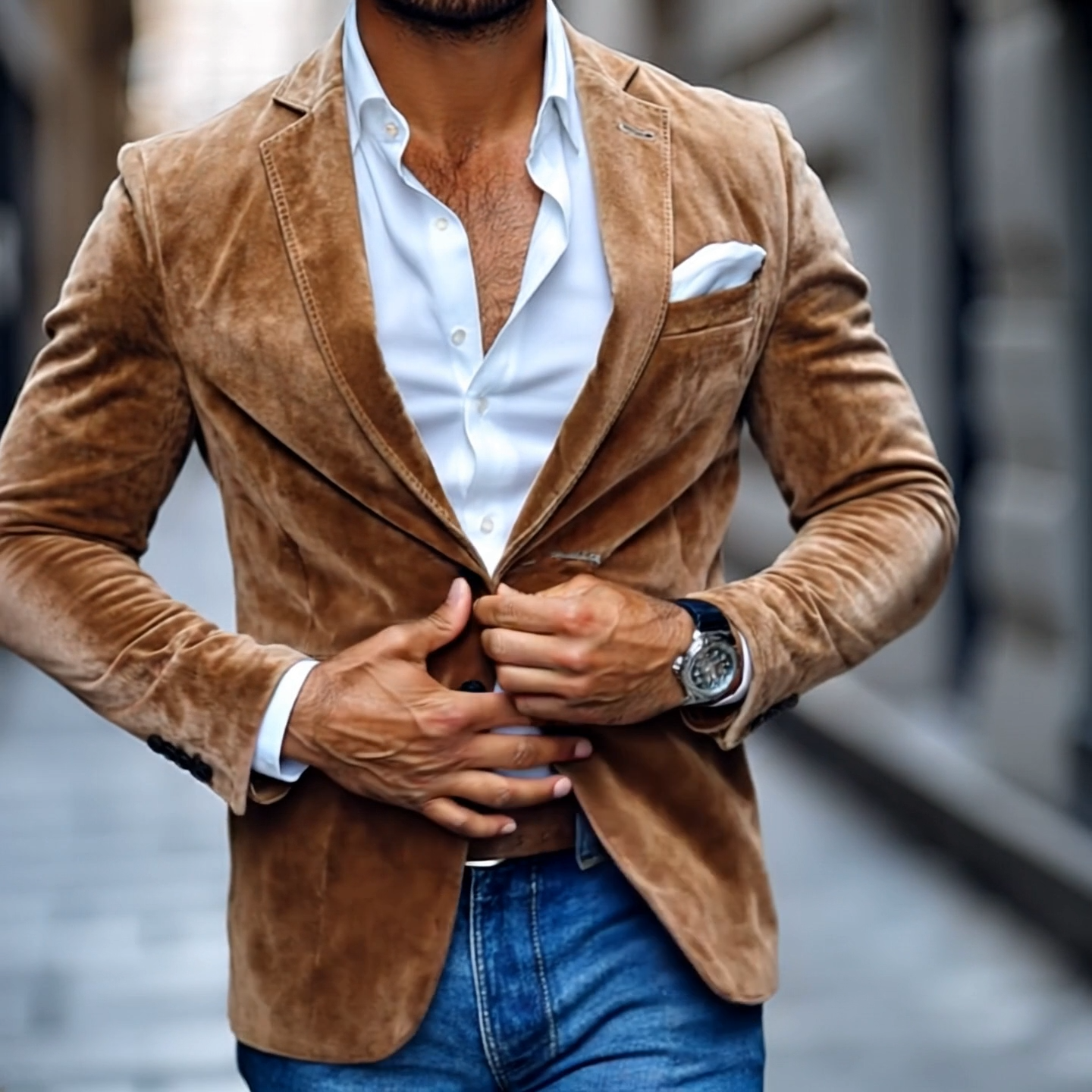 Blazer | Zwei Knöpfe Klassischem Revers