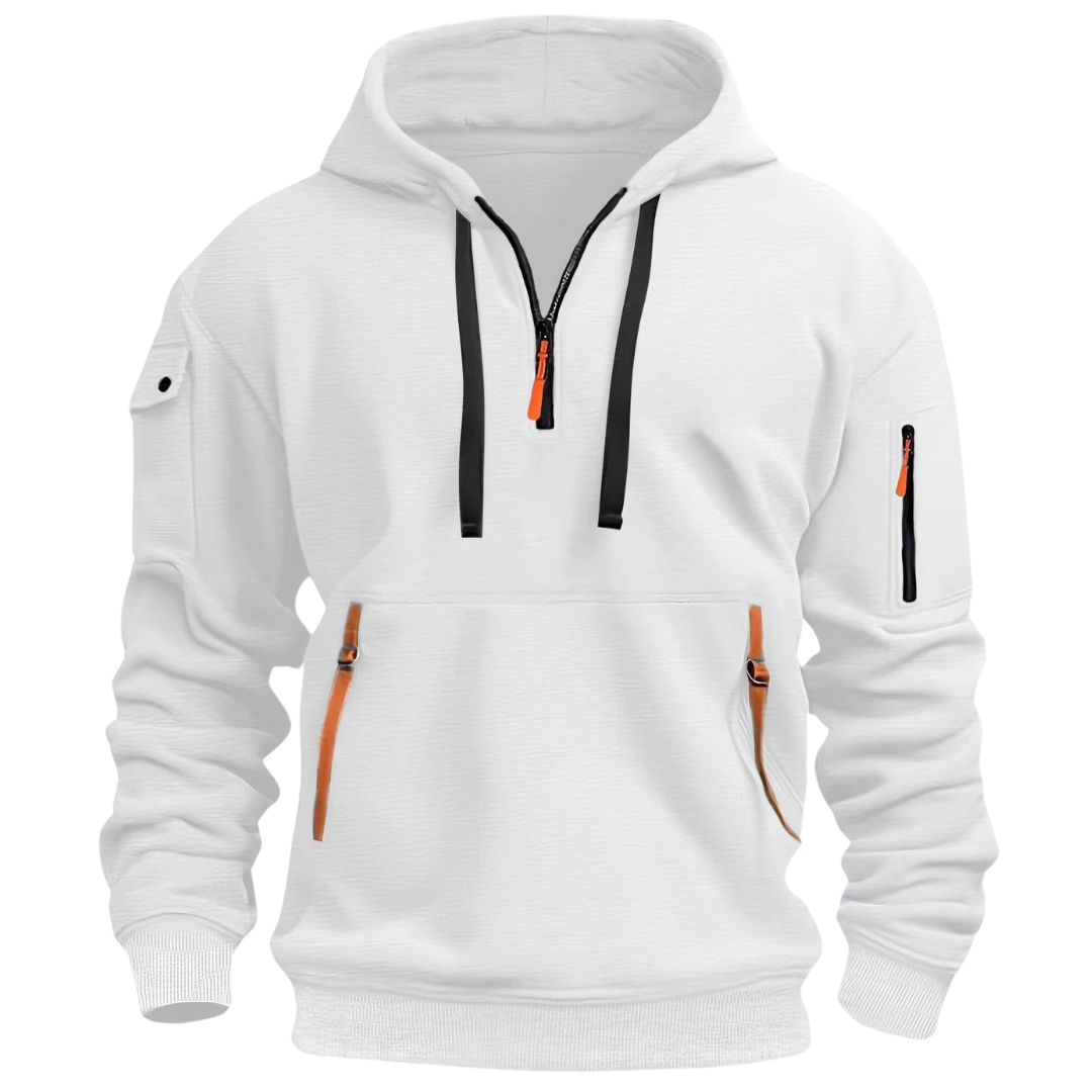 Hoodie - Reißverschlussdetails und Mehrfachtaschen