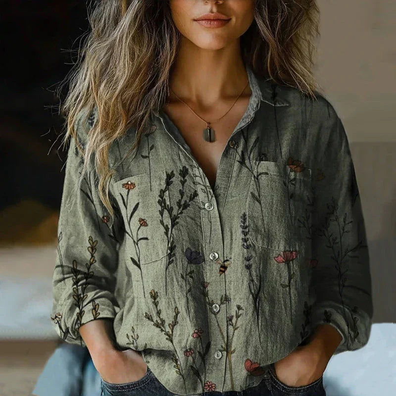 Bluse Mit Muster | Lockere Passform