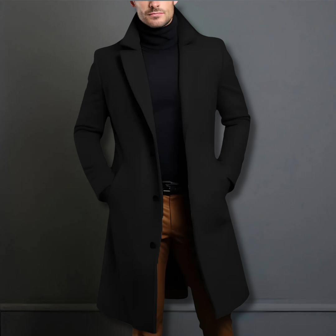 Winter Trenchcoat - Langer Schnitt mit Reverskragen