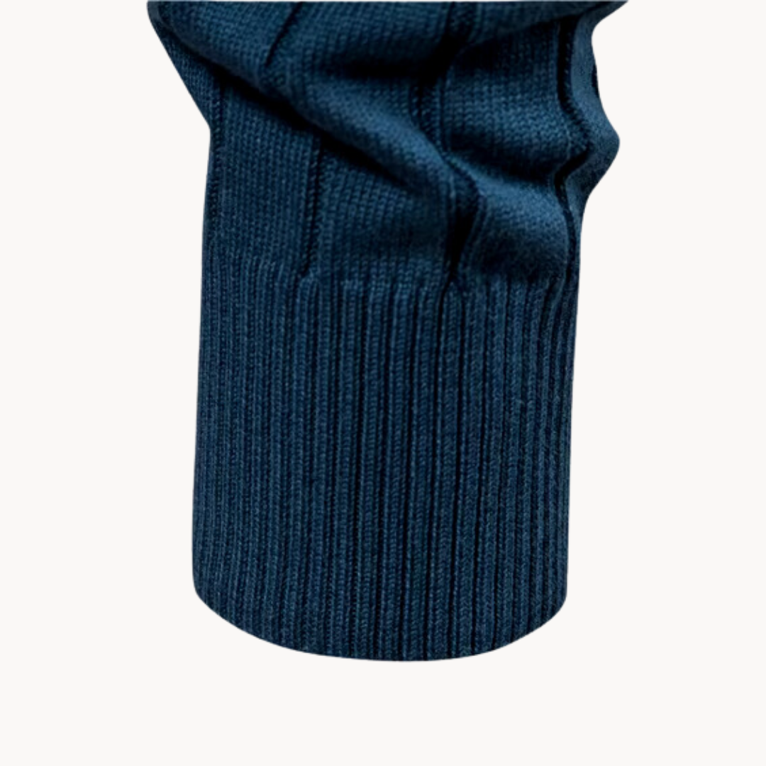 Zip Pullover - Strukturiertes Design mit Stehkragen