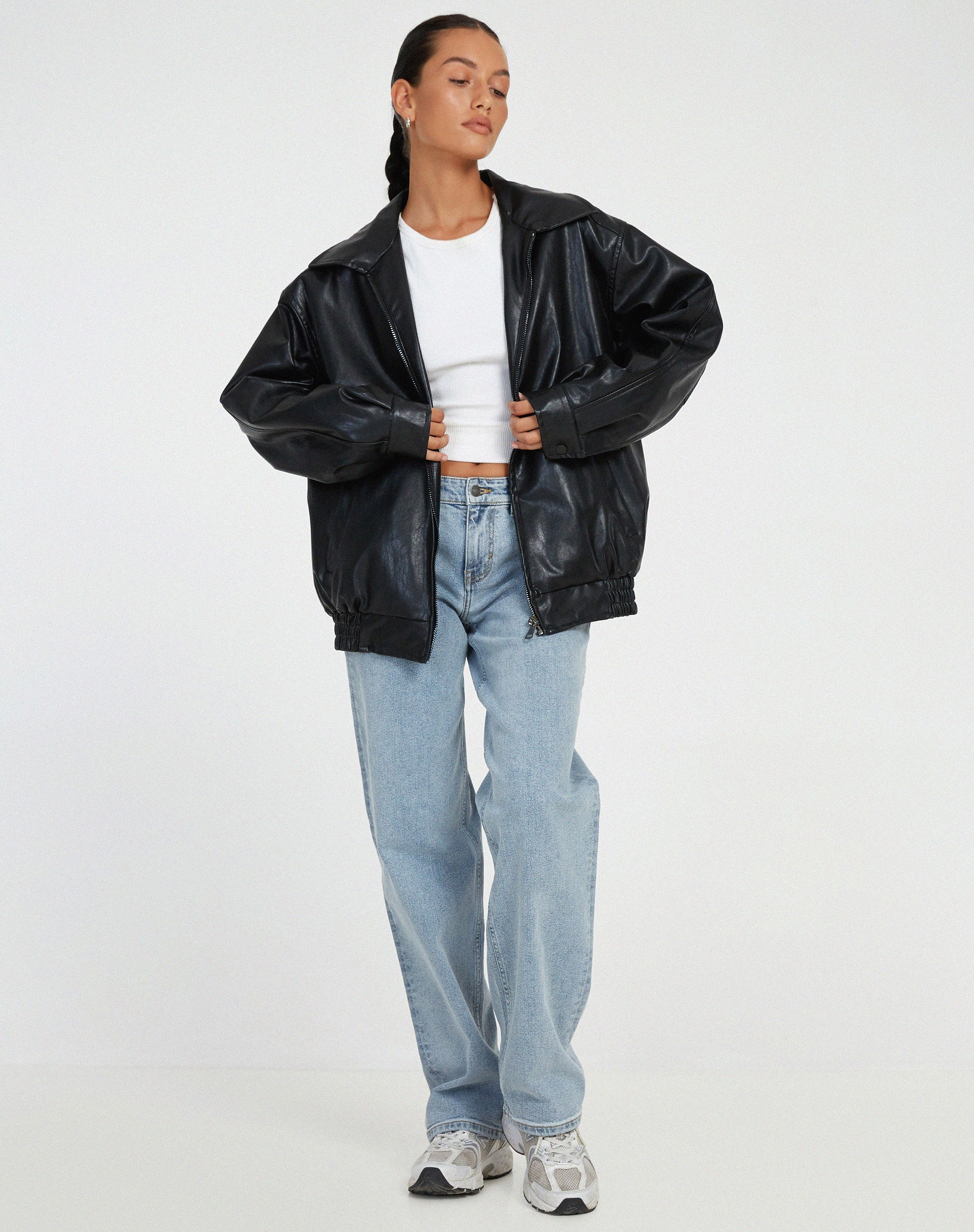 Oversized Übergangsjacke - Mit Kragen und Reißverschluss