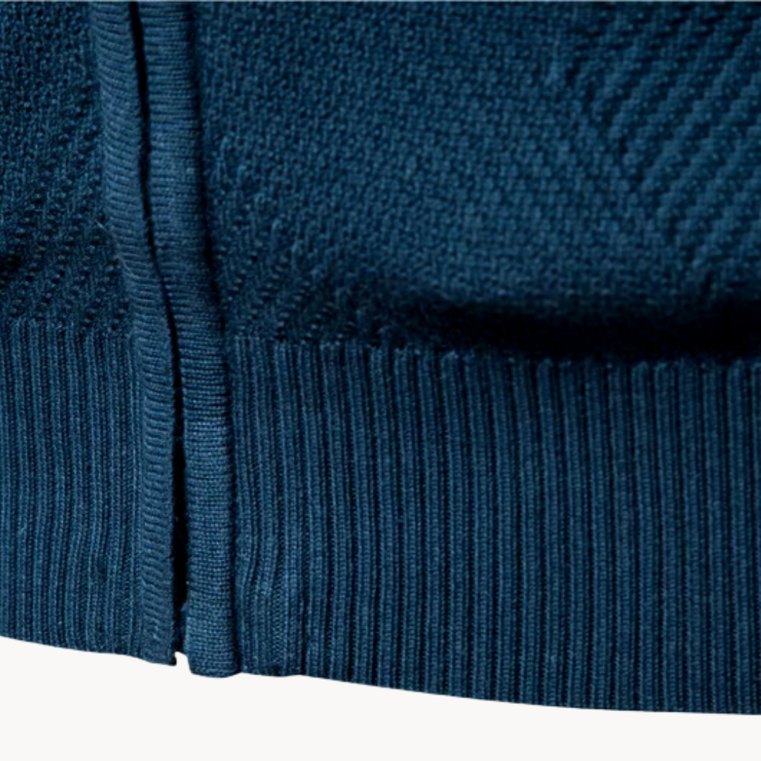 Zip Pullover - Strukturiertes Design mit Stehkragen