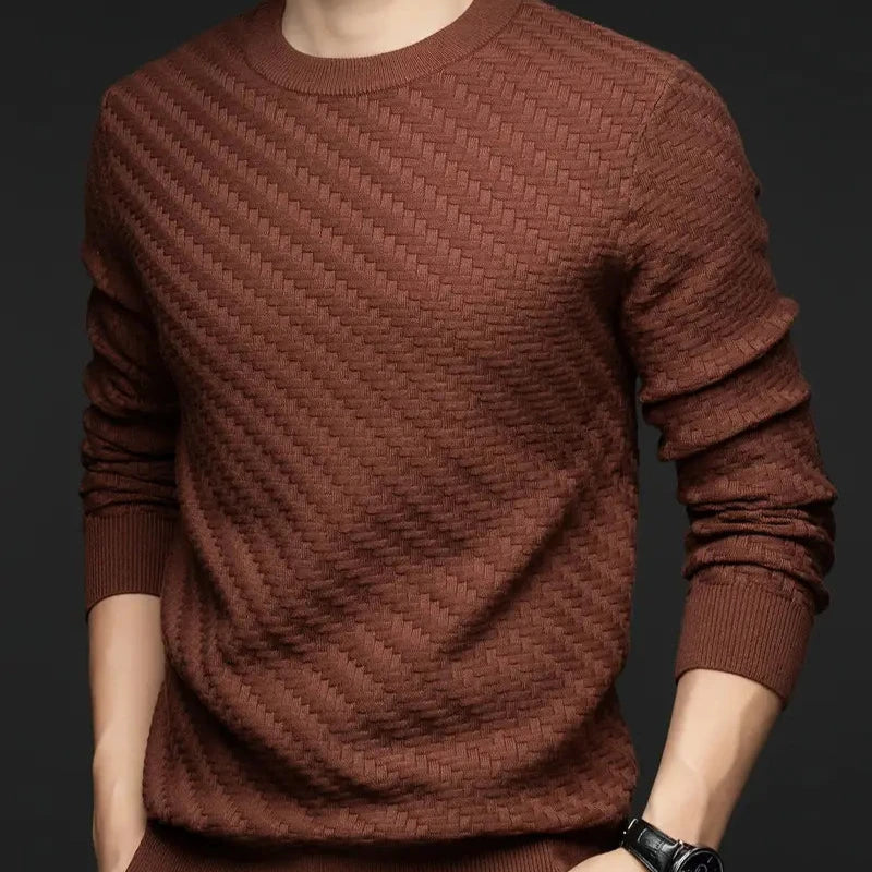 Pullover | Rundhals mit Strukturmuster