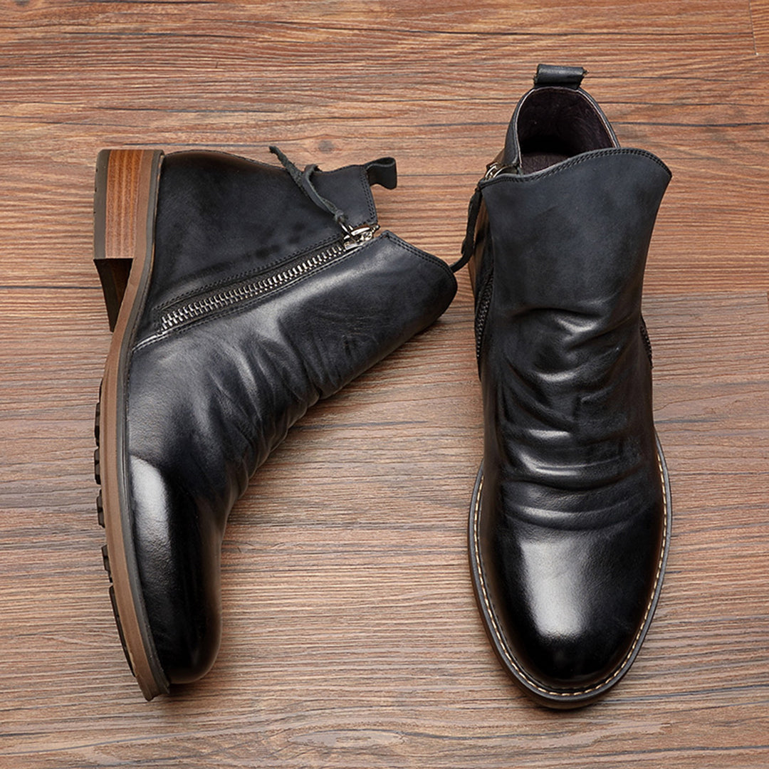 Freizeit Stiefeletten mit Reißverschluss - Knöchelhoch und Klassisch