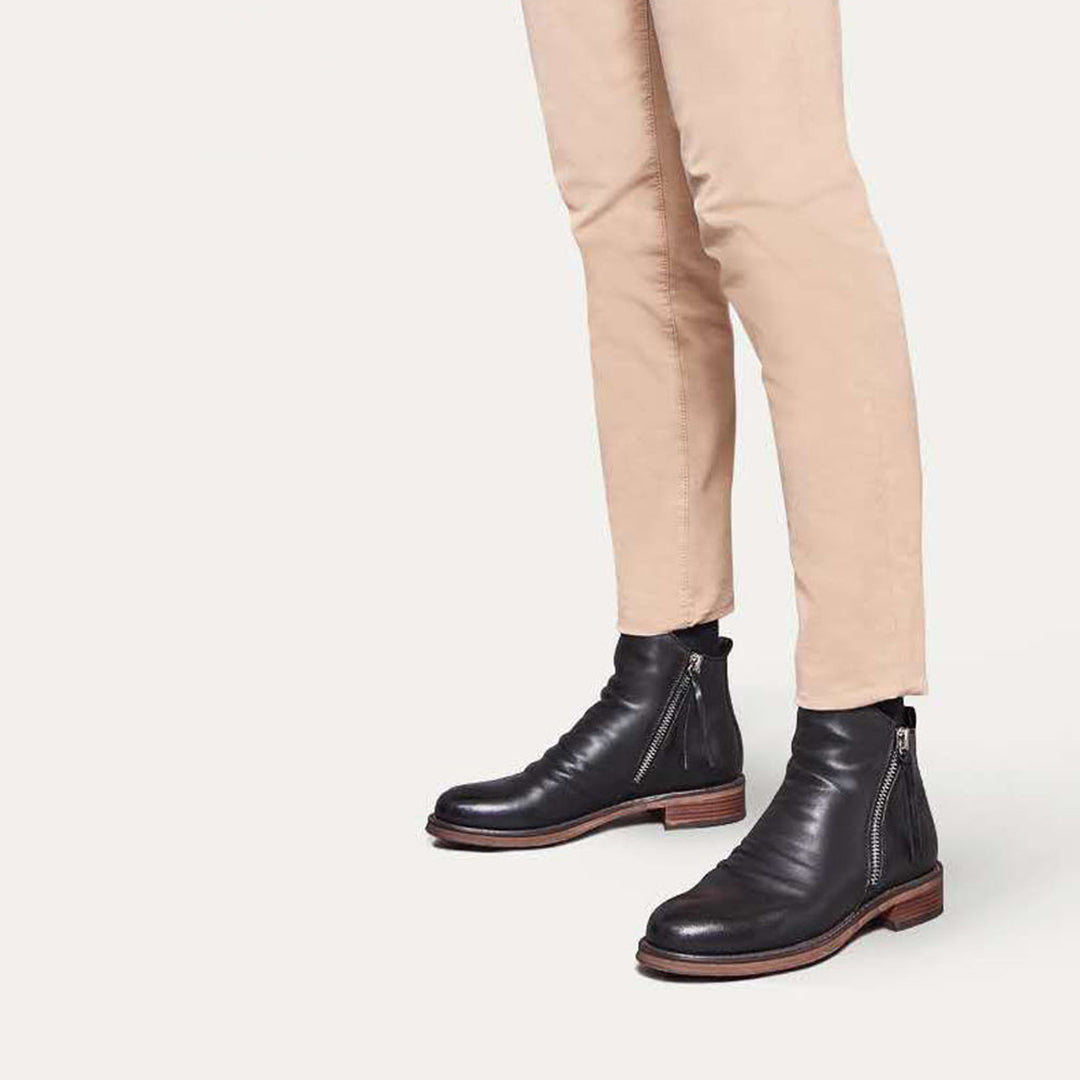 Freizeit Stiefeletten mit Reißverschluss - Knöchelhoch und Klassisch