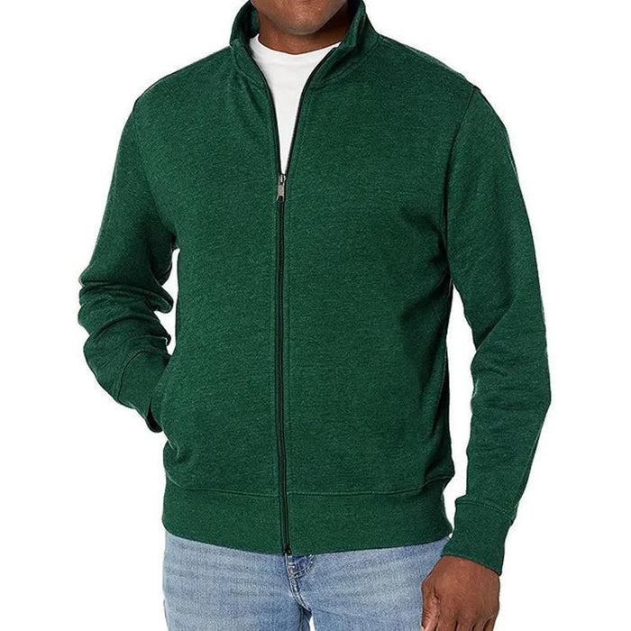Trackjacke mit Reißverschluss - Schmaler Schnitt und Stehkragen