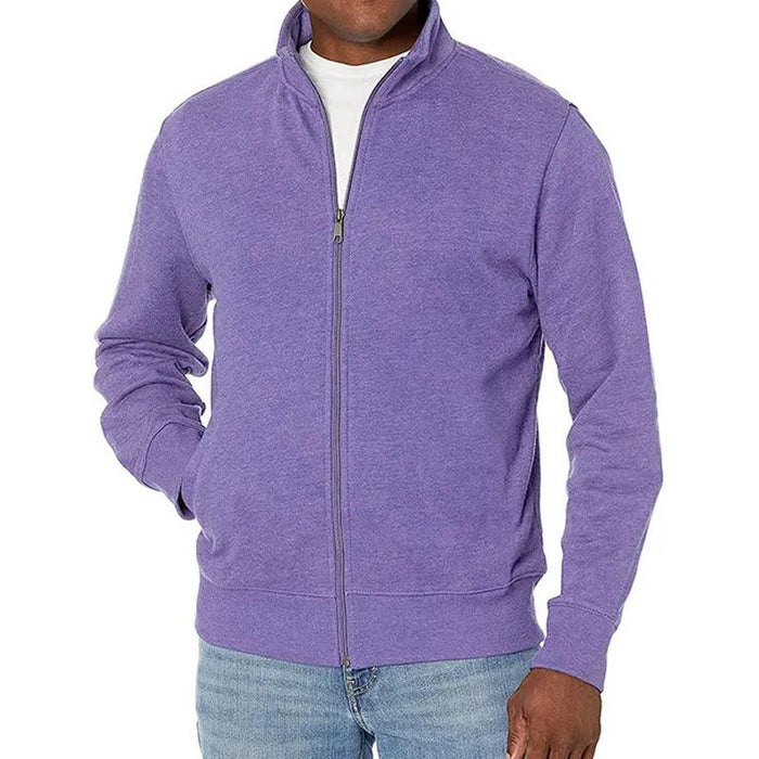Trackjacke mit Reißverschluss - Schmaler Schnitt und Stehkragen