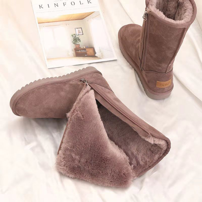 Winterstiefel Damen - Reißverschluss und Schlupfdesign