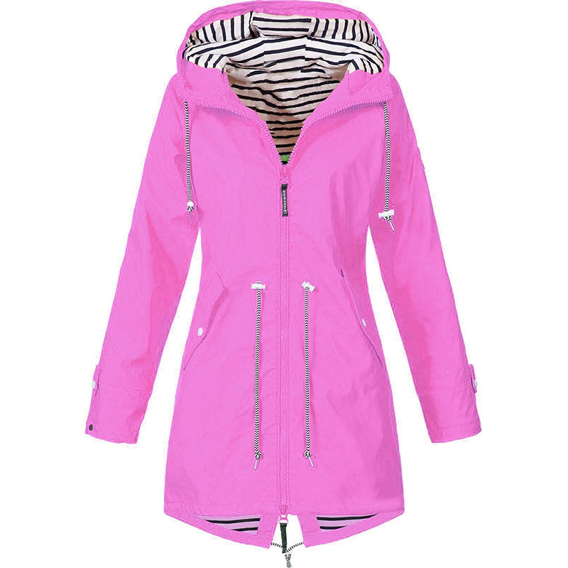 Übergangsjacke Mit Kapuze - Lässiger Schnitt Mit Kordelzug