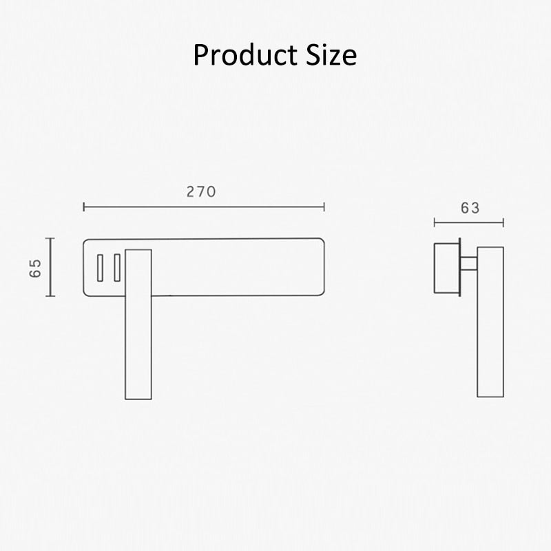 Drehbare LED Wandleuchte Leseleuchte | Modern für Schlafzimmer oder Hotel